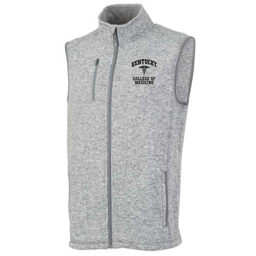 Charles River Mens Pacific Heathered Vest -- Light Grey Heather