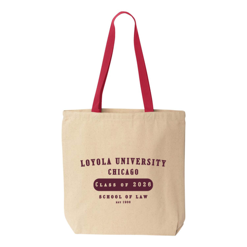 [HIDE] Class of 2026 Tote -- Natural / Red