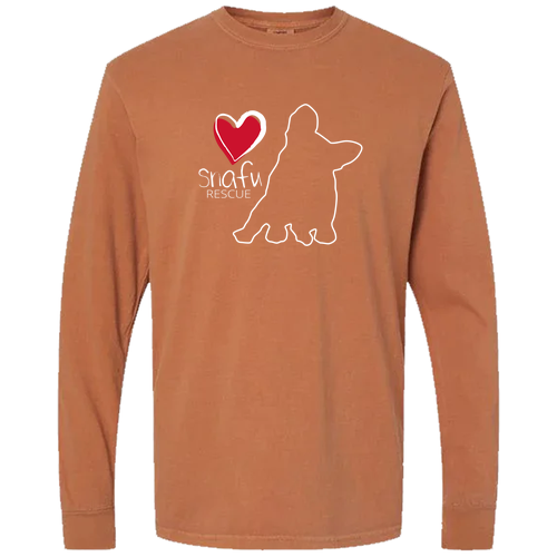 Comfort Colors Unisex Garment-Dyed Heavyweight Long Sleeve T-Shirt -- Yam