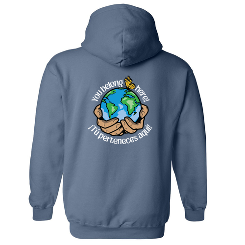 Gildan Heavy Blend Hooded Sweatshirt -- Indigo Blue