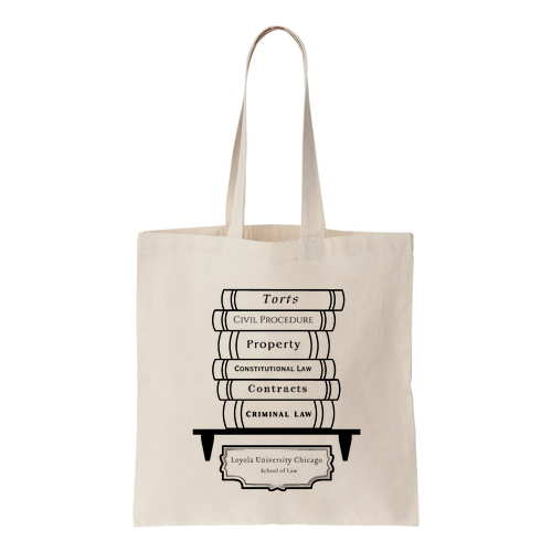 Law Books Tote -- Natural