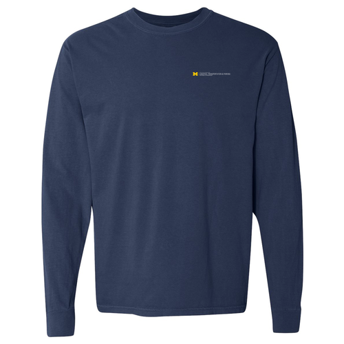 Men/Unisex Comfort Colors Soft Ringspun Long Sleeve Tee -- True Navy, ~$28