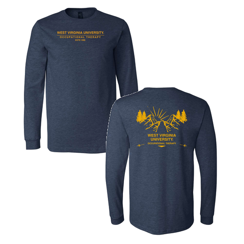 Bella+Canvas Unisex Heather Cvc Long Sleeve Tee- Heathers -- Heather Navy