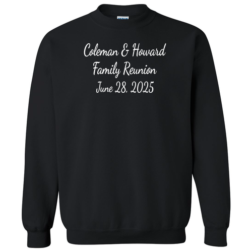Gildan Heavy Blend Crew Neck Sweatshirt -- Black