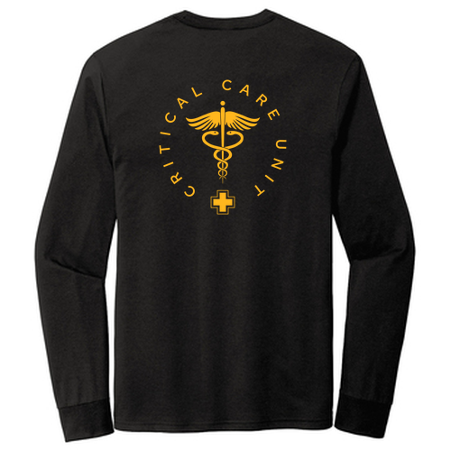 District Made Perfect Tri Long Sleeve Crew Tee -- Black