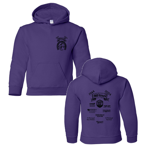 Gildan Heavy Blend Youth Hooded Sweatshirt -- Purple