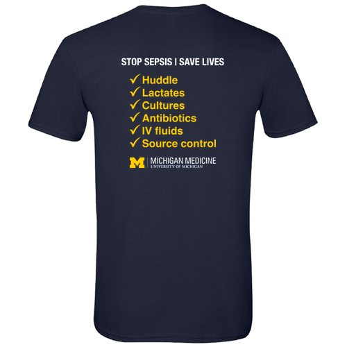 Gildan SoftStyle Fitted T-Shirt -- Navy, Could This Be Sepsis?