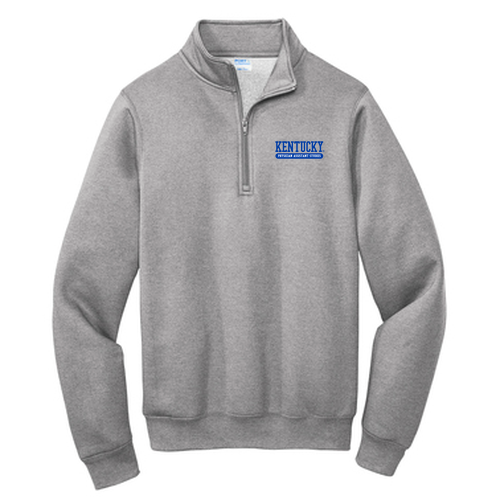 Port and Company Core Fleece Quarter-Zip Pullover Sweatshirt -- Athletic Heather