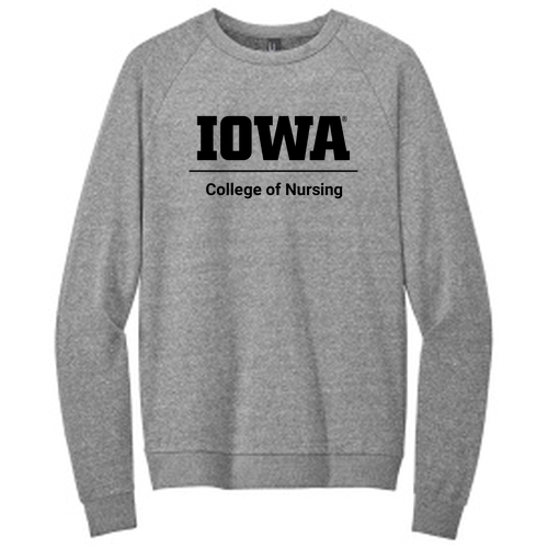 District Perfect Tri Fleece Crewneck Sweatshirt -- Grey Frost