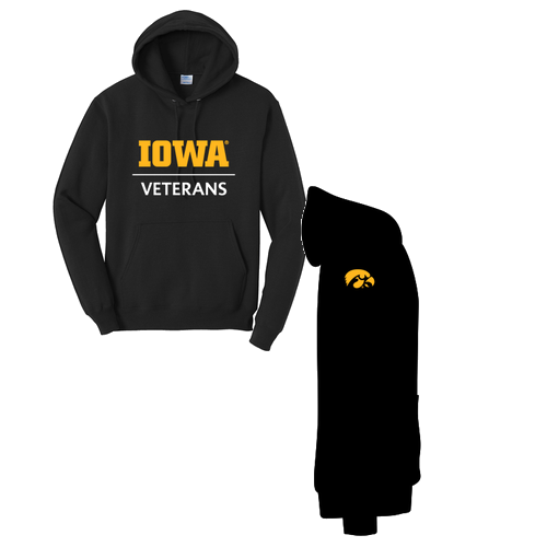 Port and Company Core Fleece Pullover Hooded Sweatshirt -- Jet Black
