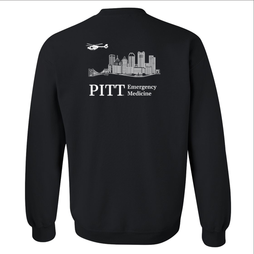 Gildan Heavy Blend Crew Neck Sweatshirt -- Black