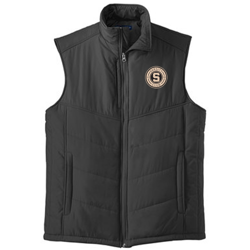 Port Authority Mens Puffy Vest -- Black/ Black