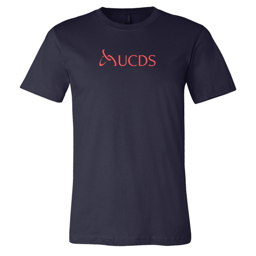 Coral Print Bella Canvas Unisex Jersey T-Shirt -- Navy