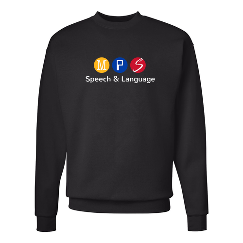 Hanes EcoSmart Crewneck Sweatshirt -- Black