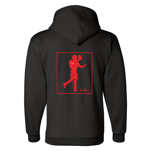 Champion Unisex Powerblend Hooded Sweatshirt -- Black