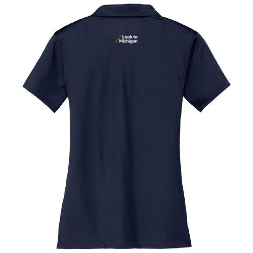 Ladies Nike Golf Dri Fit Vertical Mesh Polo -- Marine