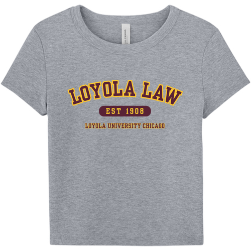 Loyola Law Baby Tee -- Athletic Heather