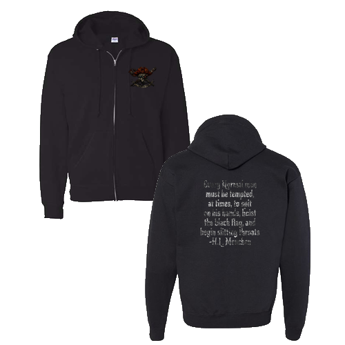 Hanes Eco Smart Full Zip Hood -- Black