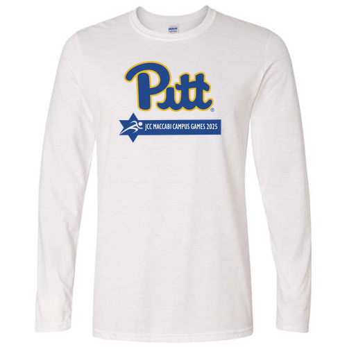 Pitt/Maccabi Short Longsleeve Shirt -- White