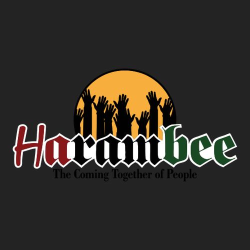 Harambee Mens Curve Hem Short Sleeve Tee -- Black