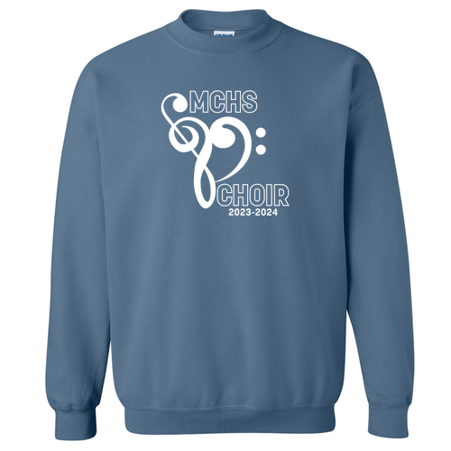 Gildan Heavy Blend Crew Neck Sweatshirt -- Indigo Blue