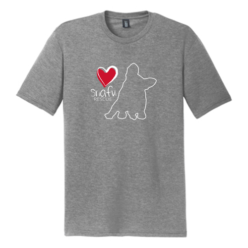 District Made Mens Perfect Tri Crew Tee -- Grey Frost