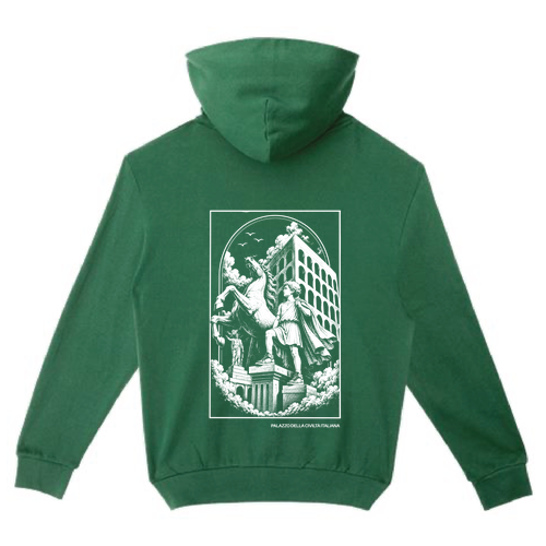 Lane Seven Unisex Urban Pullover Hooded Sweatshirt -- Forest Green