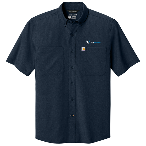 Carhartt Force Sun Defender Short Sleeve Shirt -- Navy