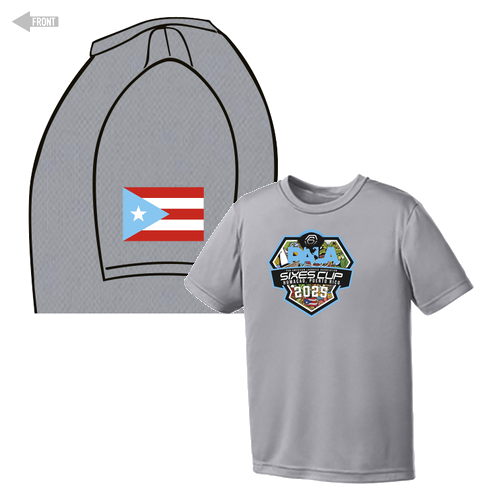 PUERTO RICO Performance Tee -- YOUTH Silver