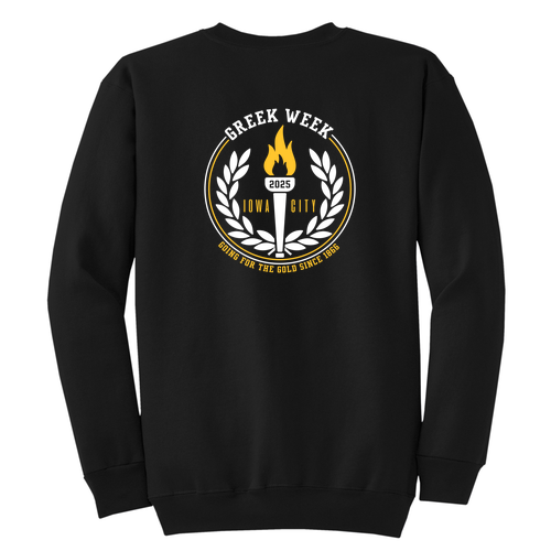 Port and Company Classic Crewneck Sweatshirt -- Jet Black