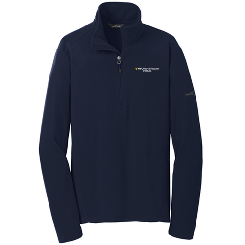 Eddie Bauer Half Zip Microfleece Jacket -- Navy