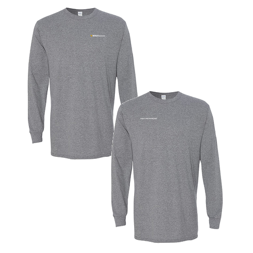 Gildan Heavy Cotton Longsleeve Basic T-Shirt -- Graphite Heather
