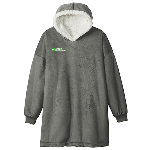 Port Authority Mountain Lodge Wearable Blanket -- Hearth Grey