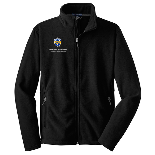 Cardiology Port Authority Fleece Jacket -- Black