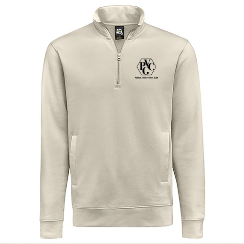 J America BTB Fleece 1/4 zip -- Oyster