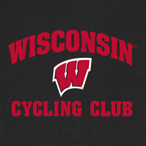 Wisconsin Cycling Club T-Shirt -- Charcoal Black Triblend
