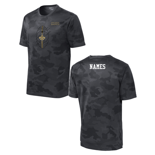 Sport-Tek CamoHex Tee -- Iron Grey