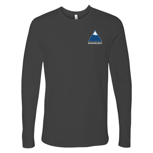 Sugarloaf Logo 2 Blue and White Ink -- Long Sleeve Heavy Metal