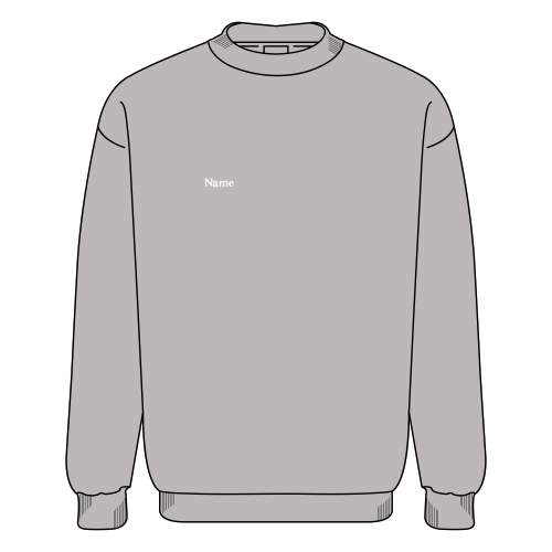 Mens/Unisex Champion Powerblend Crewneck Sweatshirt -- Light Steel