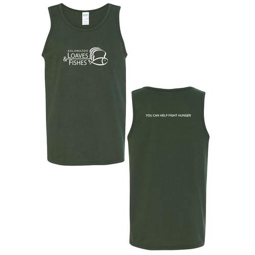 Gildan Heavy Cotton Adult Tank Top -- Forest Green