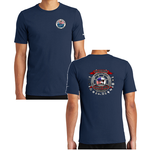Nike Dri-FIT Cotton / Poly Tee -- College Navy