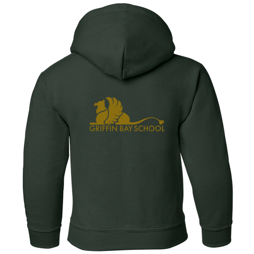 Gildan Heavy Blend Youth Hooded Sweatshirt -- Forest Green