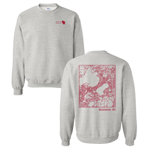 Gildan Heavy Blend Crew Neck Sweatshirt -- Ash