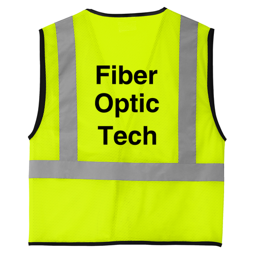 Cornerstone Ansi 107 Class 2 Economy Mesh One-Pocket Vest. -- Safety Yellow