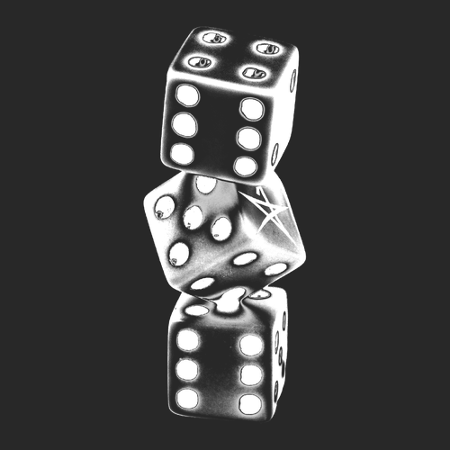 BLACK INSANITY DICE TEE