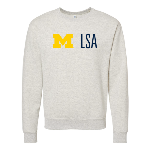 Jerzees 8 Oz., 50/50 Nublend Fleece Crewneck Sweatshirt -- Oatmeal Heather