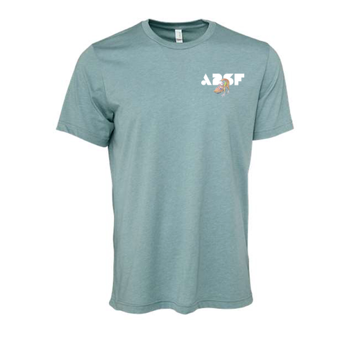 Bella Canvas Soft Fitted CVC T-Shirt -- Heather Blue Lagoon