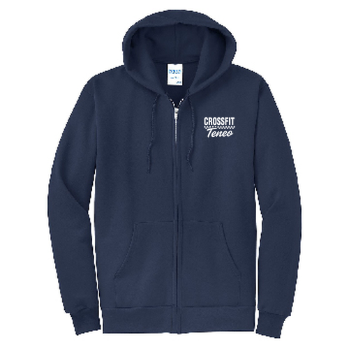 Port and Company Classic Full Zip Hooded Sweatshirt -- Navy