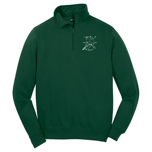 Sport Tek Quarter Zip Sweatshirt -- Forest Green