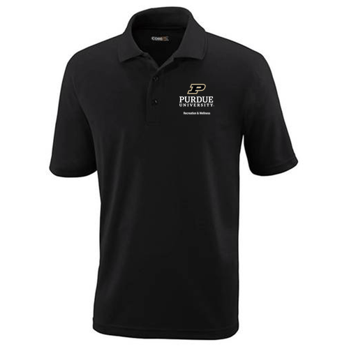 Ash City Core 365 Men's Origin Performance Pique Polo -- Black